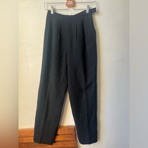 Vintage Wool Carrroll Reed Pleated Trousers
